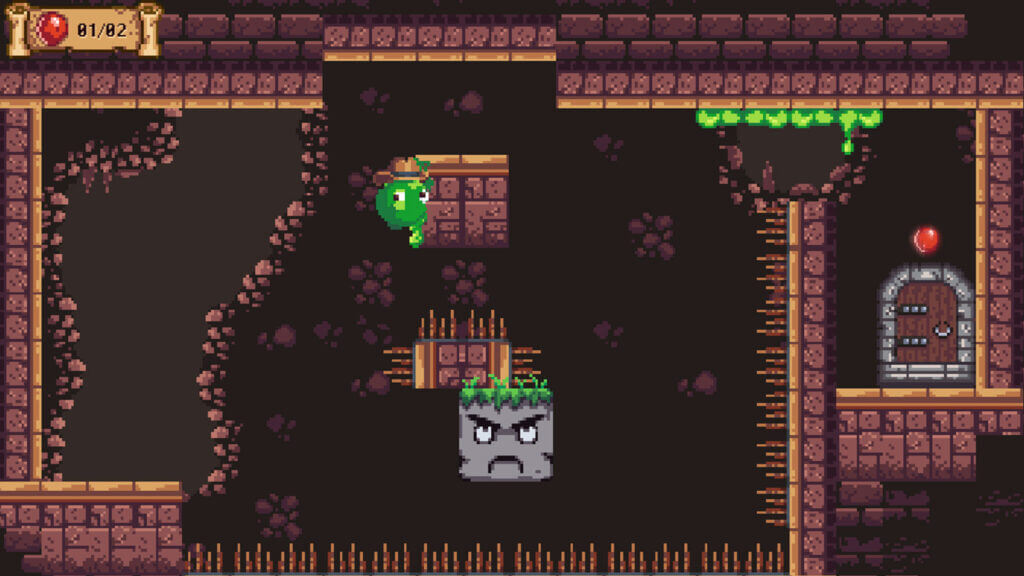 Wall-sliding and trap avoidance in Goo Hunter