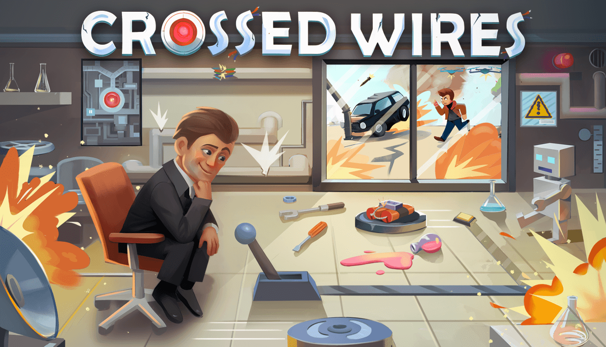 Crossed Wires: AI Babysitting a Disaster-Master Satire key art