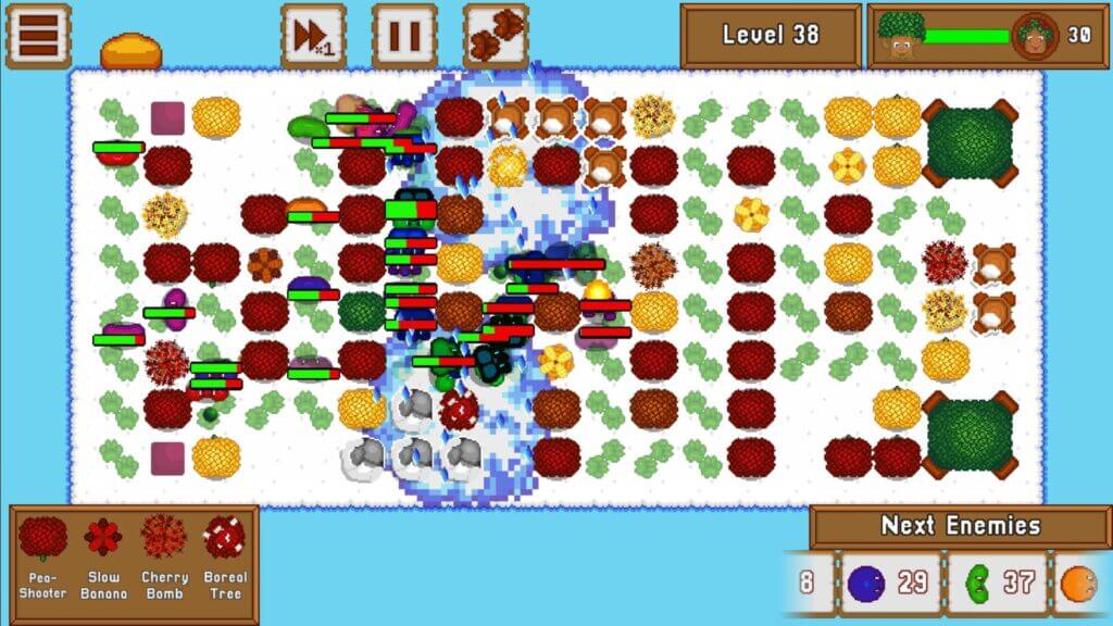 Deploying plant defenses to thwart the candy onslaught.