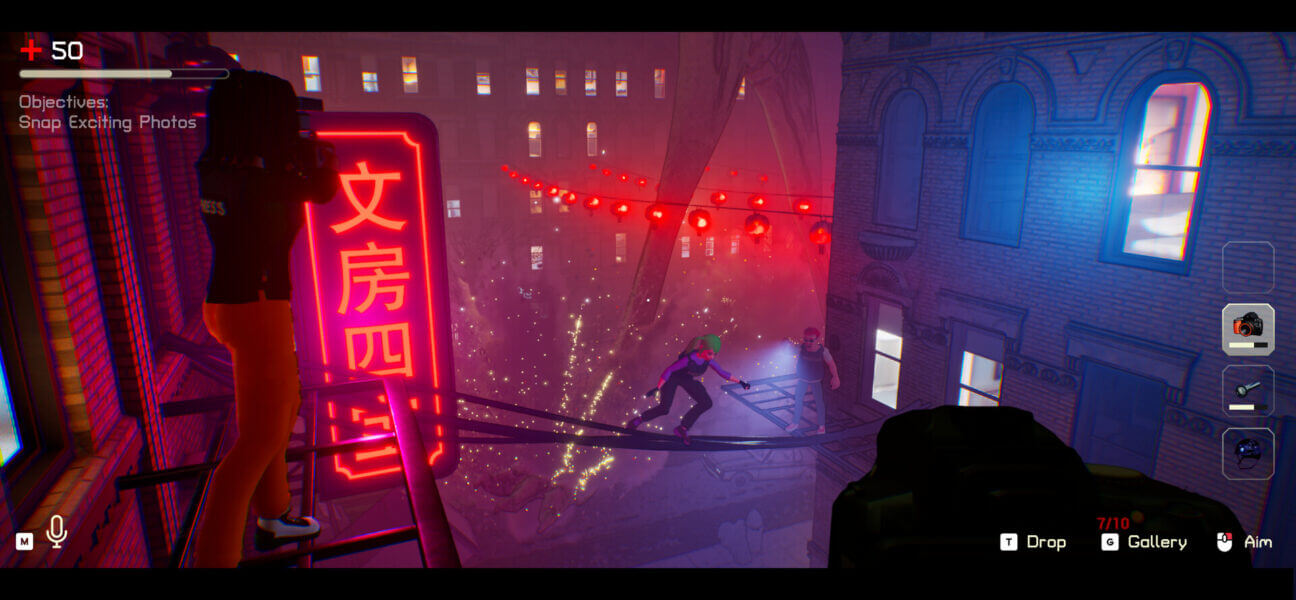 The Headliners: Snapshots of a Survival Game in a Monster-Ridden Metropolis