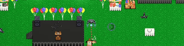 Crossed Wires drone attack at colourful outdoor event