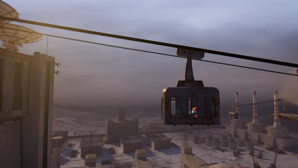 NODE in the cable car above the soviet nuclear plant