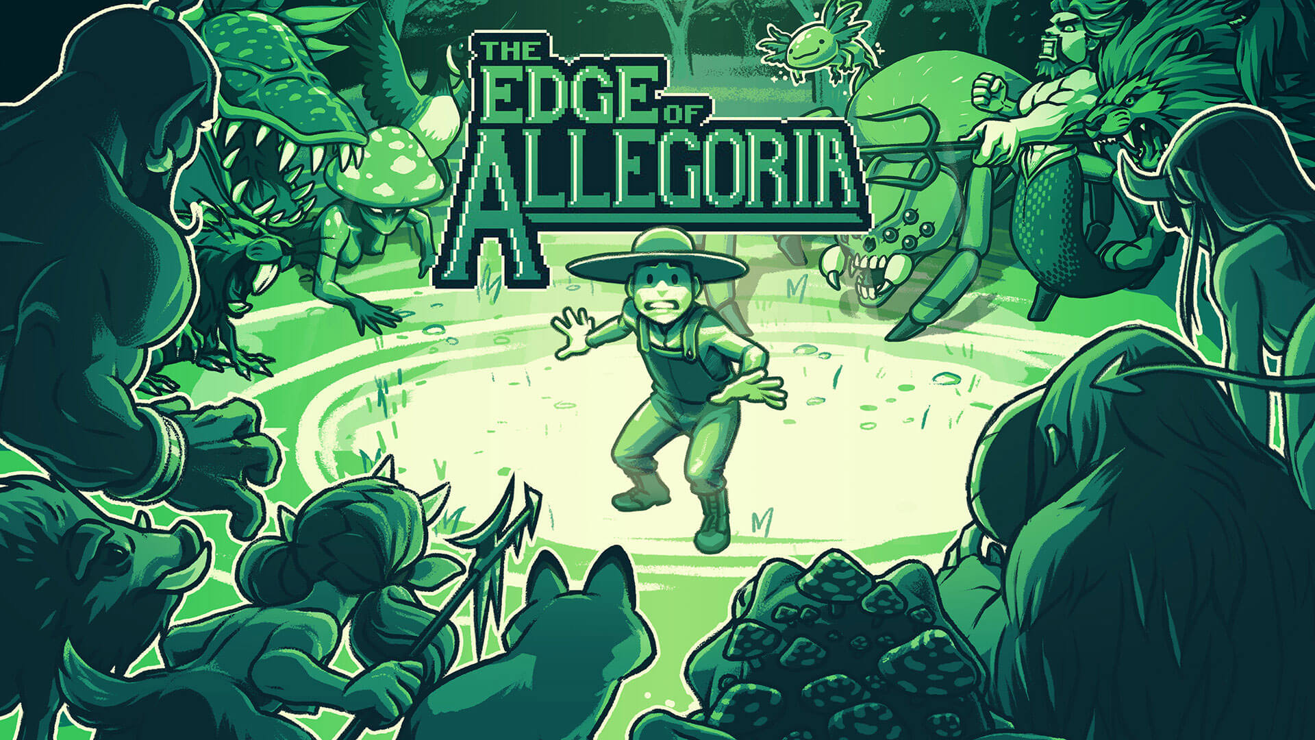 The Edge of Allegoria: A Retro RPG with Bite key art