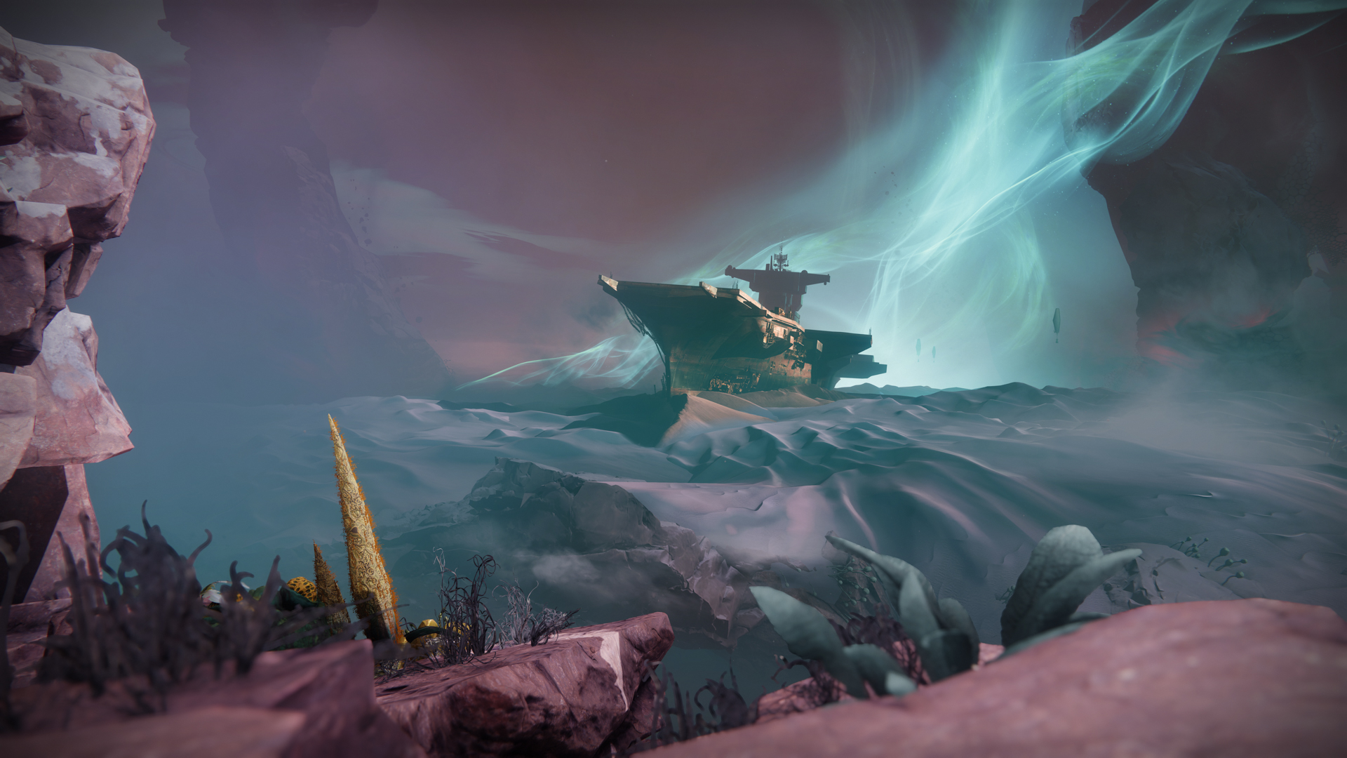 Destiny 2 Guardians gathering beneath the Traveler amid the Edge of Fate expansion.