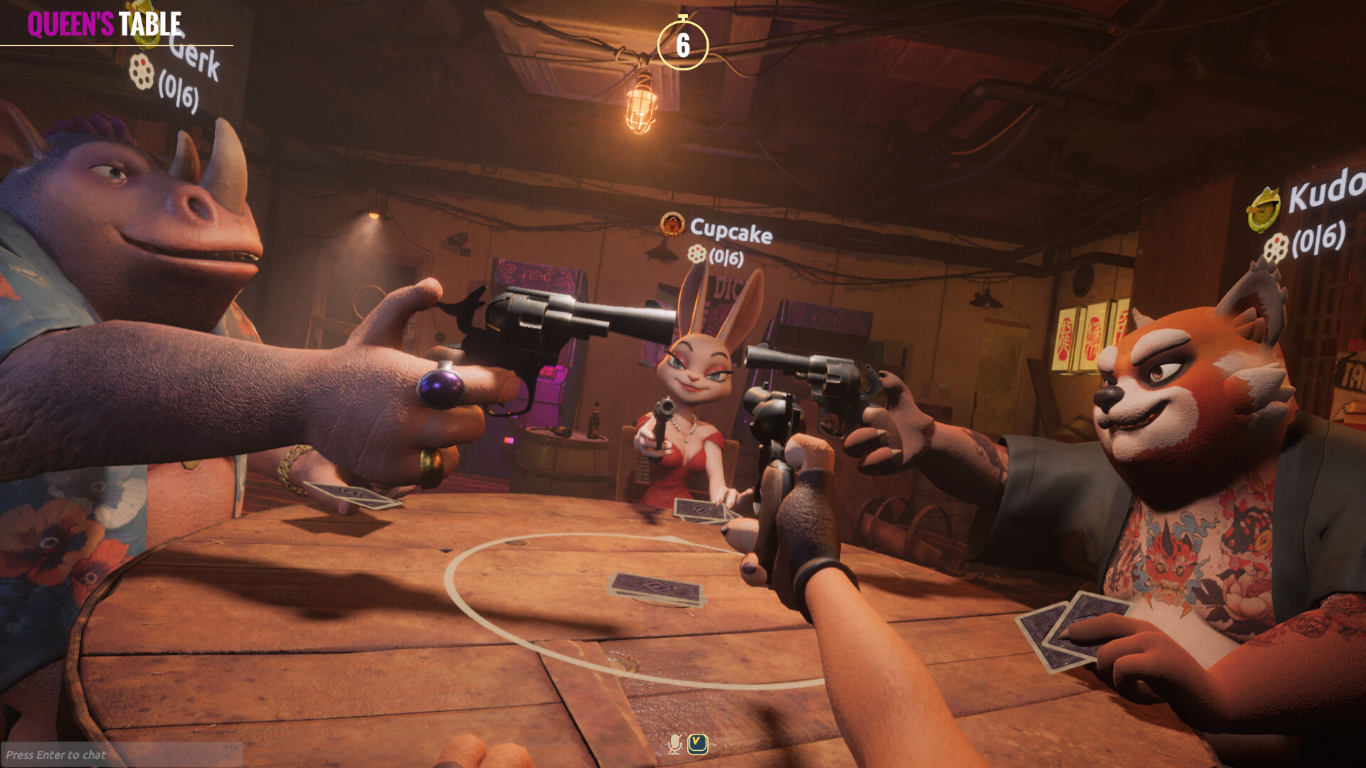 liars bar multiplayer bluff gameplay scene