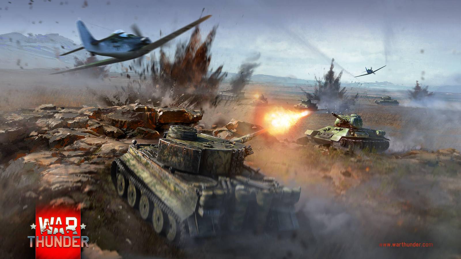 Combined arms assault with jets and tanks.