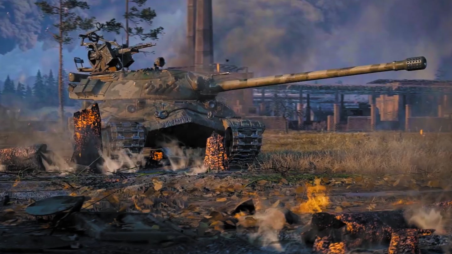 Tanks clashing in the fields of Prokhorovka in World of Tanks.
